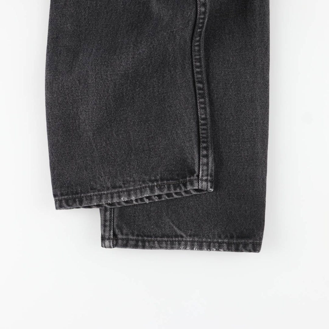 Levi's 505 Regular Fit Tapered Denim Pants, Black, Men's, Size W30 cotton black type Vintage Second Hand