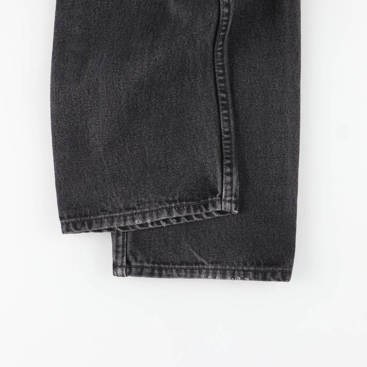 Levi's 505 Regular Fit Tapered Denim Pants, Black, Men's, Size W30 cotton black type Vintage Second Hand