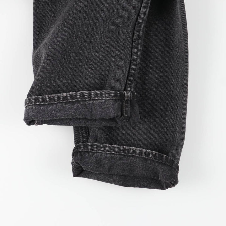 Levi's 505 Regular Fit Tapered Denim Pants, Black, Men's, Size W30 cotton black type Vintage Second Hand