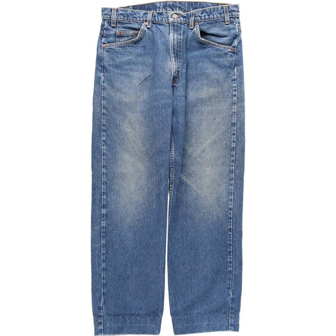 90'S Levi's 40505-0215 Regular Fit Straight Leg Tapered Denim Pants with Orange Tab, Men's Size 34 cotton blue type Vintage Second Hand