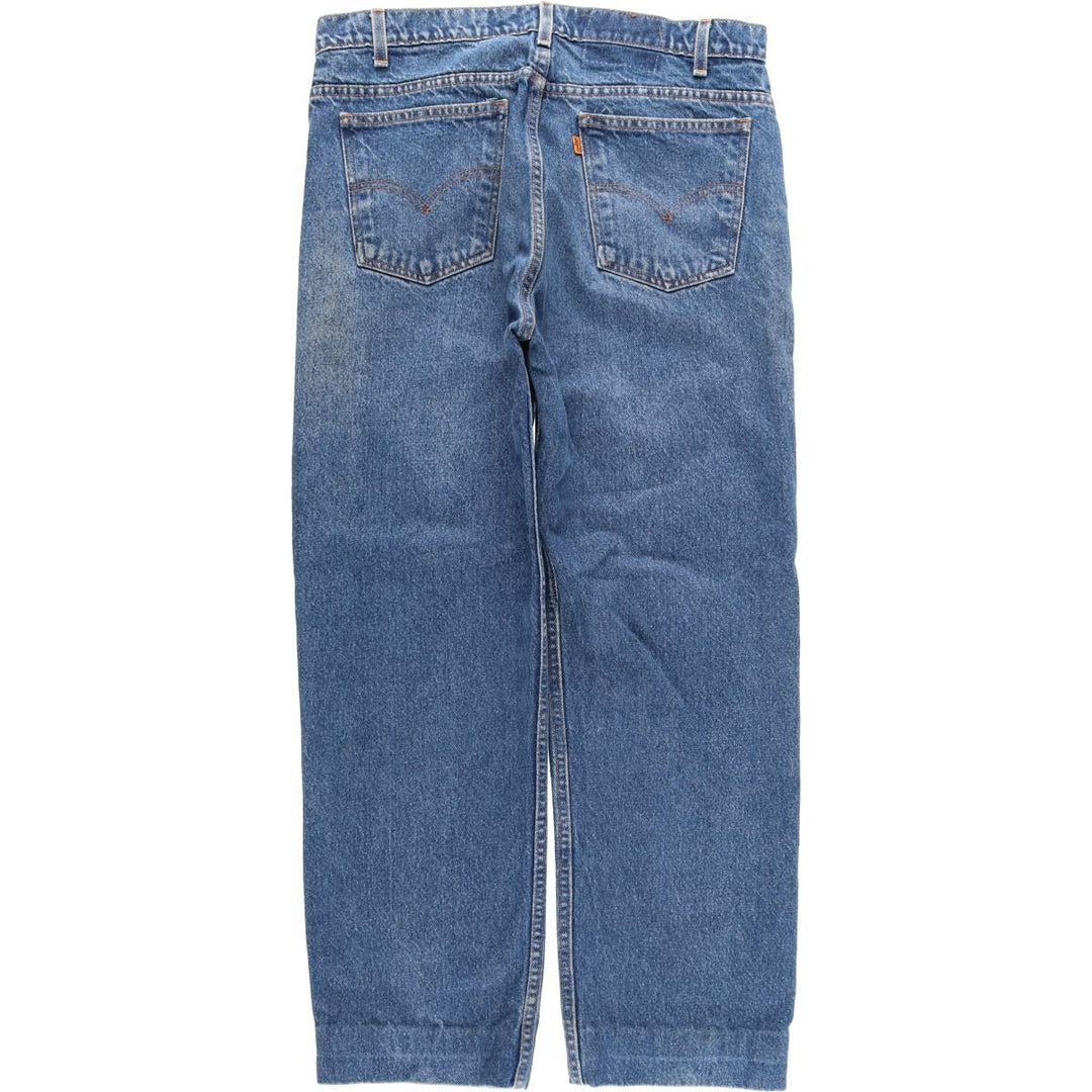 90'S Levi's 40505-0215 Regular Fit Straight Leg Tapered Denim Pants with Orange Tab, Men's Size 34 cotton blue type Vintage Second Hand