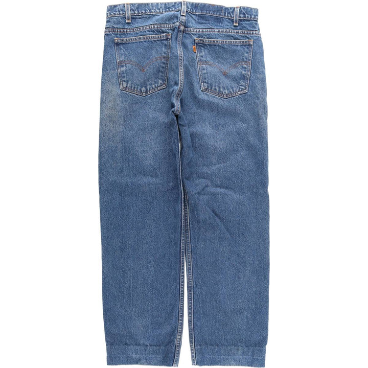 90'S Levi's 40505-0215 Regular Fit Straight Leg Tapered Denim Pants with Orange Tab, Men's Size 34 cotton blue type Vintage Second Hand