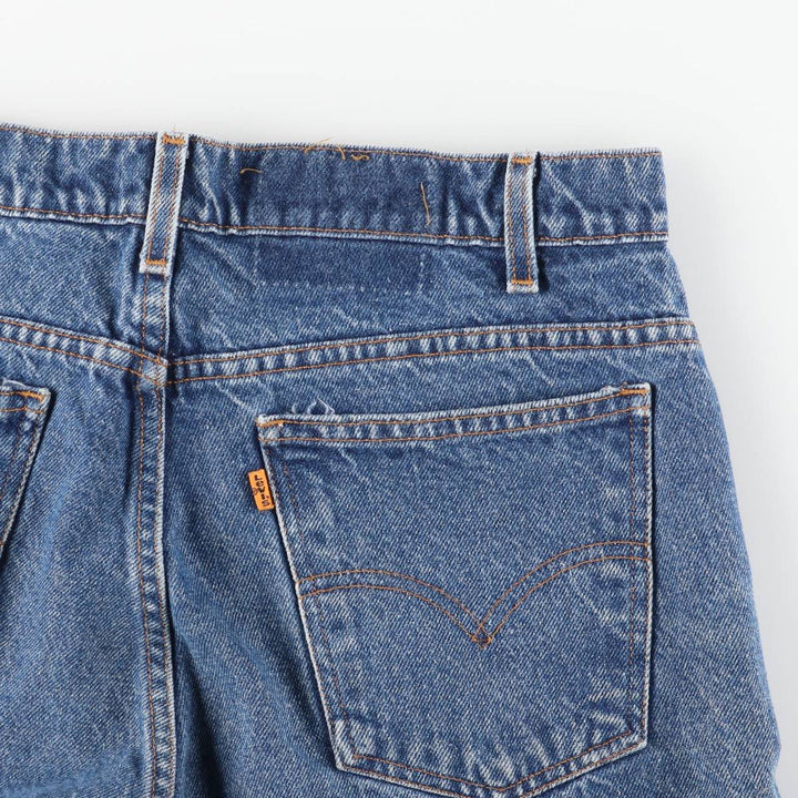 90'S Levi's 40505-0215 Regular Fit Straight Leg Tapered Denim Pants with Orange Tab, Men's Size 34 cotton blue type Vintage Second Hand