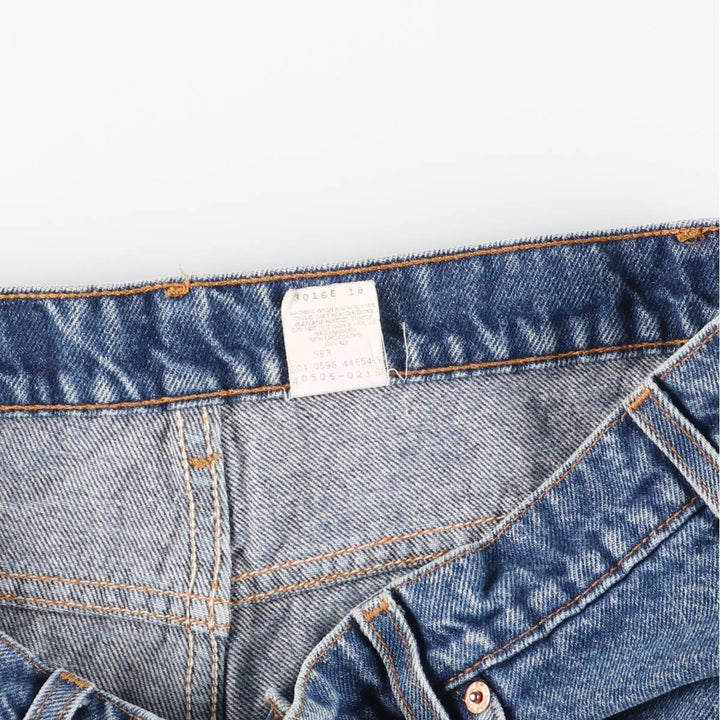 90'S Levi's 40505-0215 Regular Fit Straight Leg Tapered Denim Pants with Orange Tab, Men's Size 34 cotton blue type Vintage Second Hand