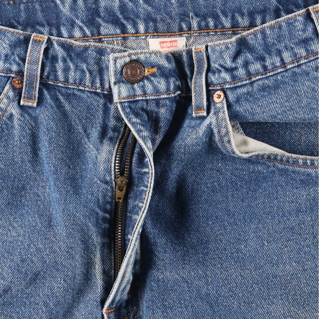 90'S Levi's 40505-0215 Regular Fit Straight Leg Tapered Denim Pants with Orange Tab, Men's Size 34 cotton blue type Vintage Second Hand