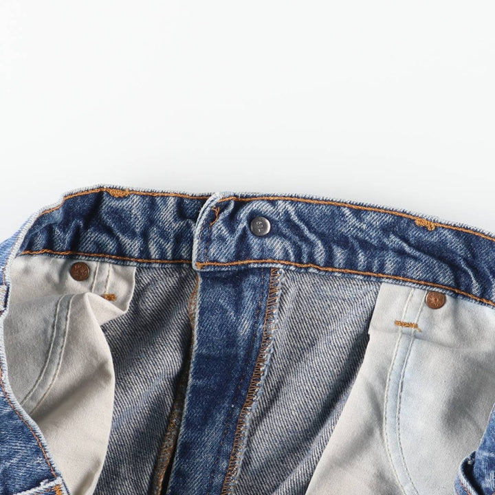 90'S Levi's 40505-0215 Regular Fit Straight Leg Tapered Denim Pants with Orange Tab, Men's Size 34 cotton blue type Vintage Second Hand