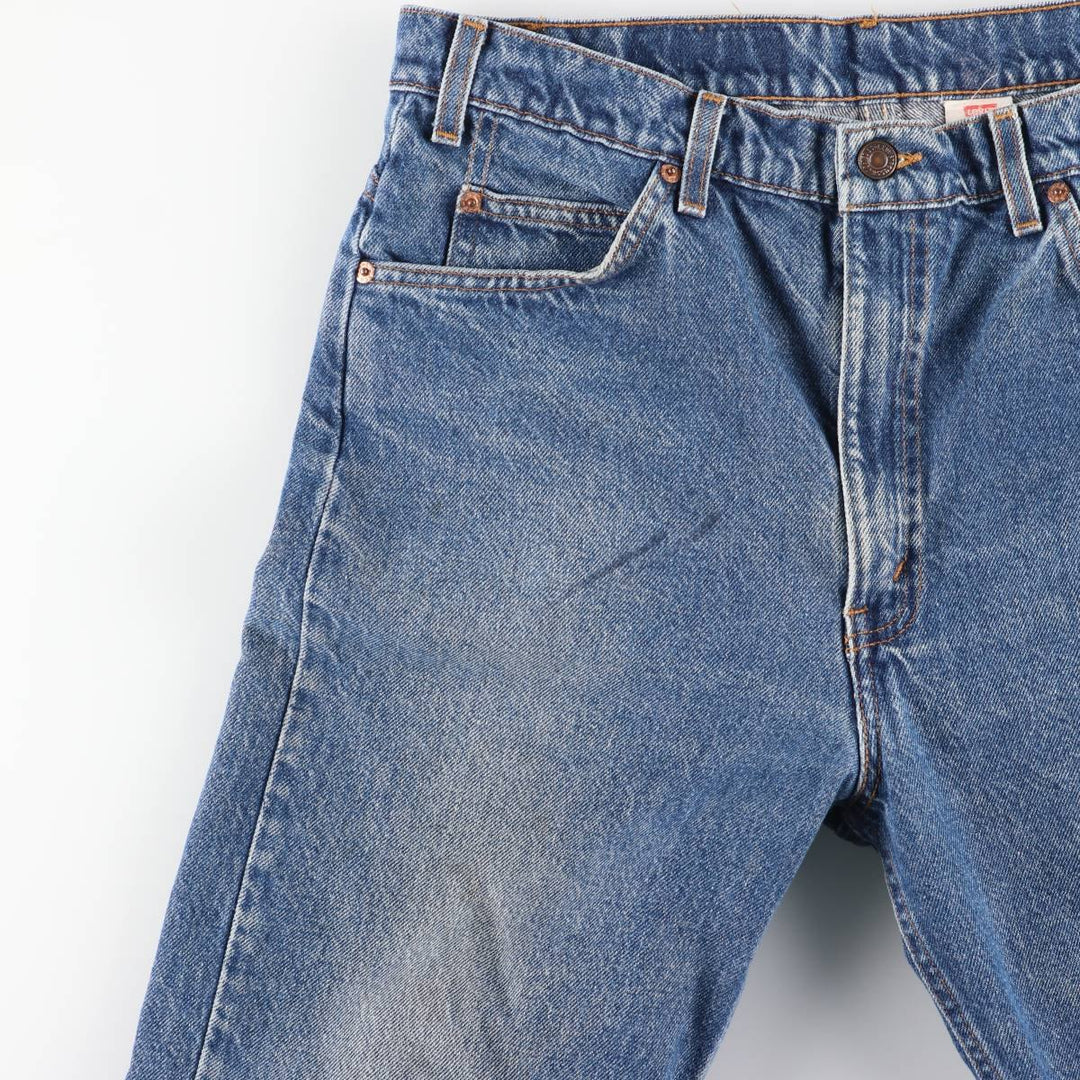 90'S Levi's 40505-0215 Regular Fit Straight Leg Tapered Denim Pants with Orange Tab, Men's Size 34 cotton blue type Vintage Second Hand
