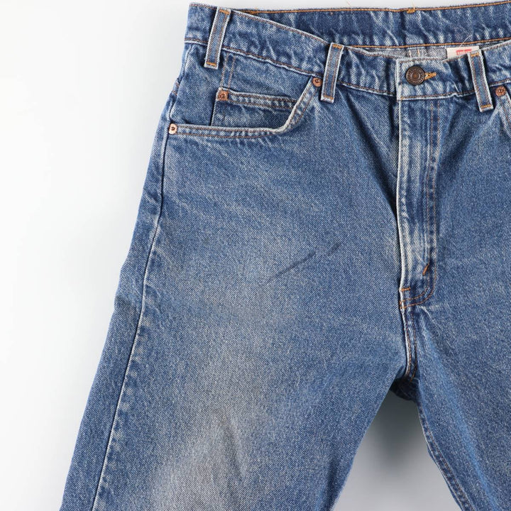 90'S Levi's 40505-0215 Regular Fit Straight Leg Tapered Denim Pants with Orange Tab, Men's Size 34 cotton blue type Vintage Second Hand