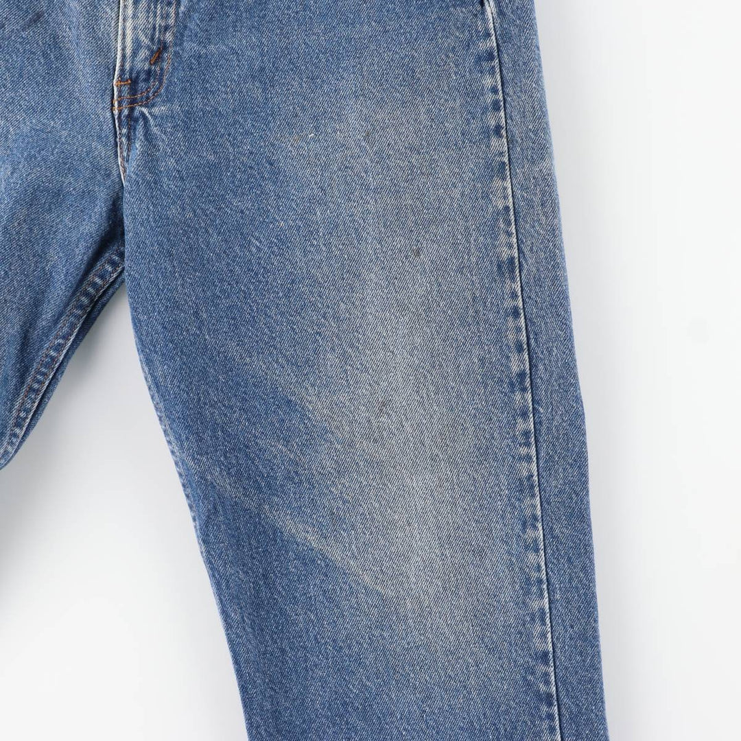 90'S Levi's 40505-0215 Regular Fit Straight Leg Tapered Denim Pants with Orange Tab, Men's Size 34 cotton blue type Vintage Second Hand