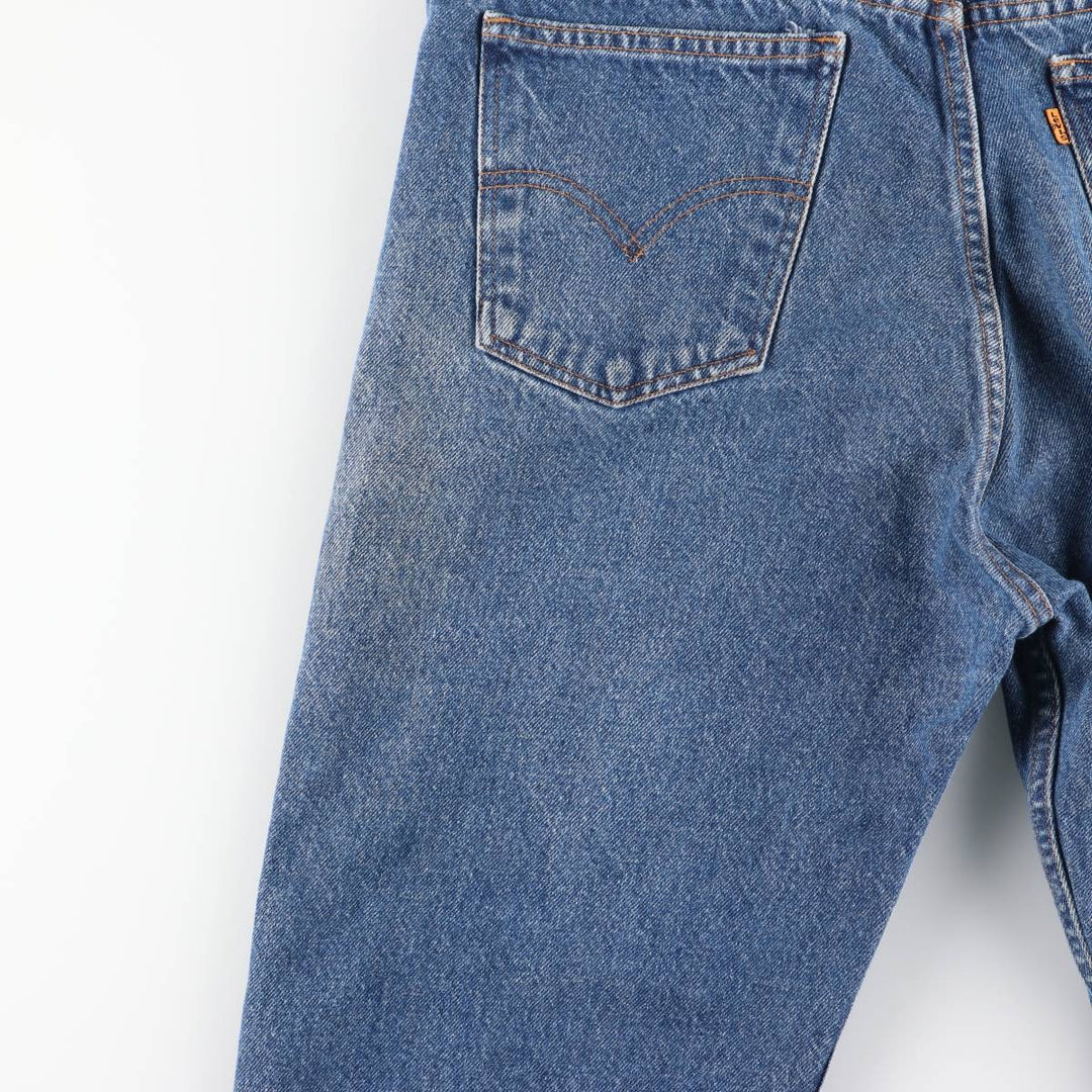 90'S Levi's 40505-0215 Regular Fit Straight Leg Tapered Denim Pants with Orange Tab, Men's Size 34 cotton blue type Vintage Second Hand