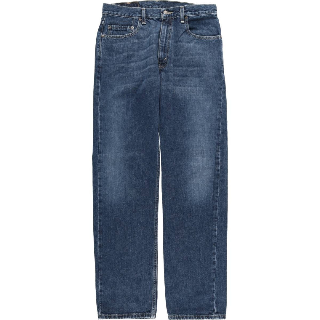00'S Levi's 505 REGULAR FIT STRAIGHT LEG tapered denim pants for men, size w33 cotton blue type Vintage Second Hand