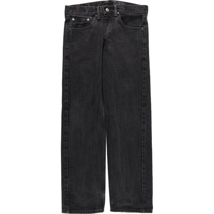 Levi's 505 Black Denim Tapered Denim Pants for Men, W32 equivalent cotton black type Vintage Second Hand