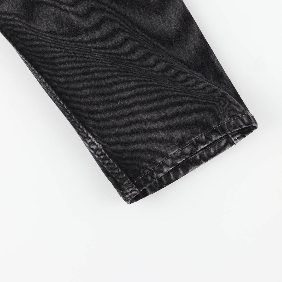 Levi's 505 Black Denim Tapered Denim Pants for Men, W32 equivalent cotton black type Vintage Second Hand