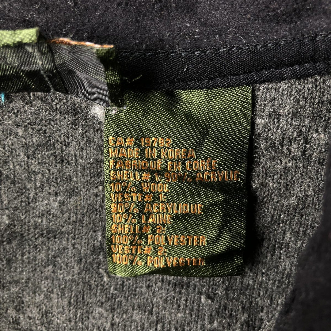 90s-00'S Timberland WEATHERGEAR Half-Zip Fleece Pullover, Men's Size Medium acrylic gray type Vintage Second Hand