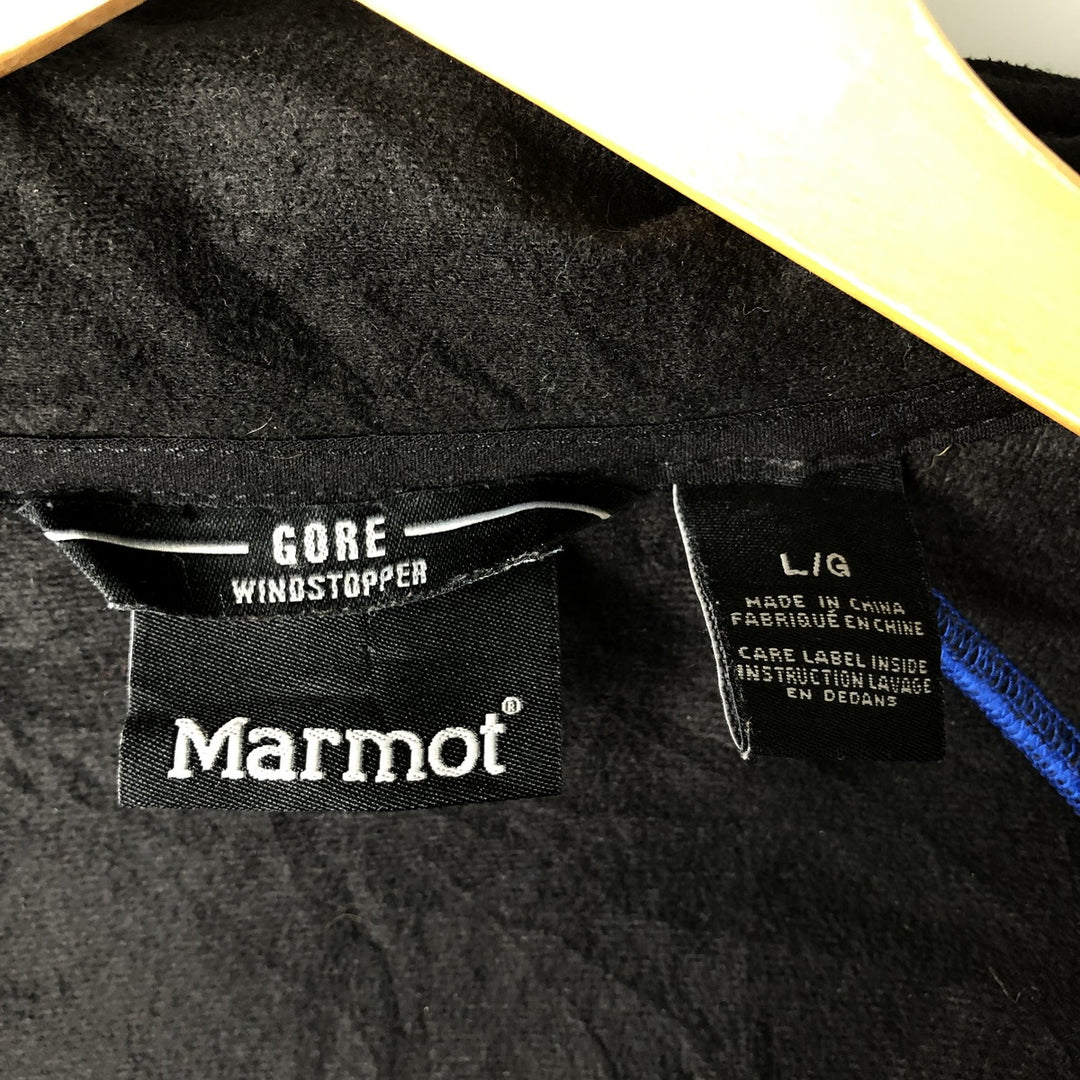 2000'S Marmot Half-Zip Fleece Jacket, Men's Size L polyester blue type Vintage Second Hand