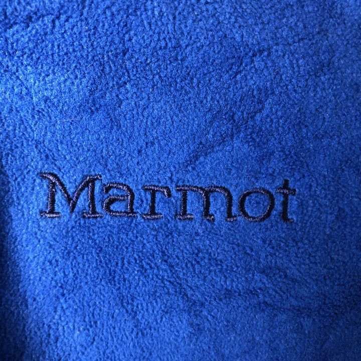 2000'S Marmot Half-Zip Fleece Jacket, Men's Size L polyester blue type Vintage Second Hand