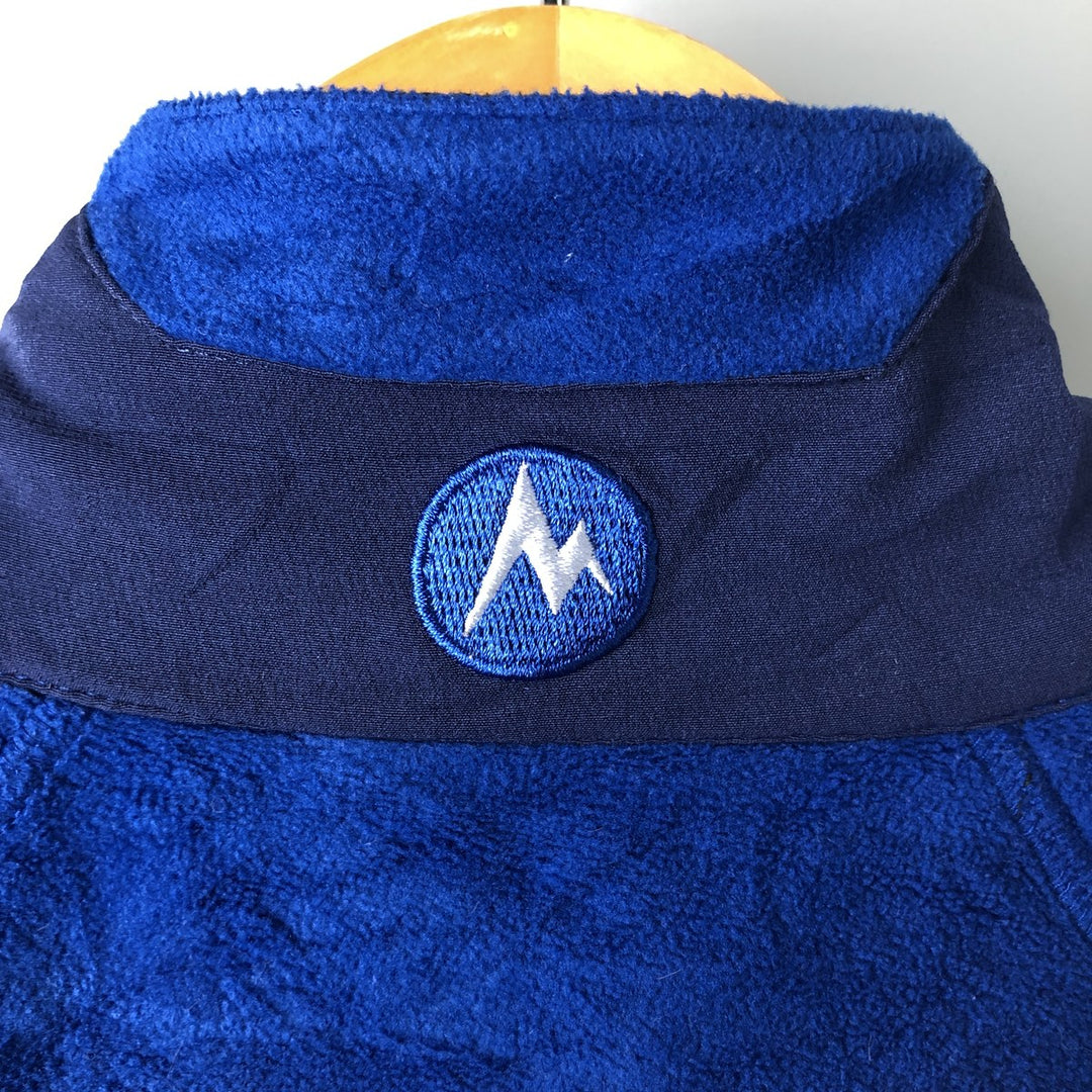 2000'S Marmot Half-Zip Fleece Jacket, Men's Size L polyester blue type Vintage Second Hand