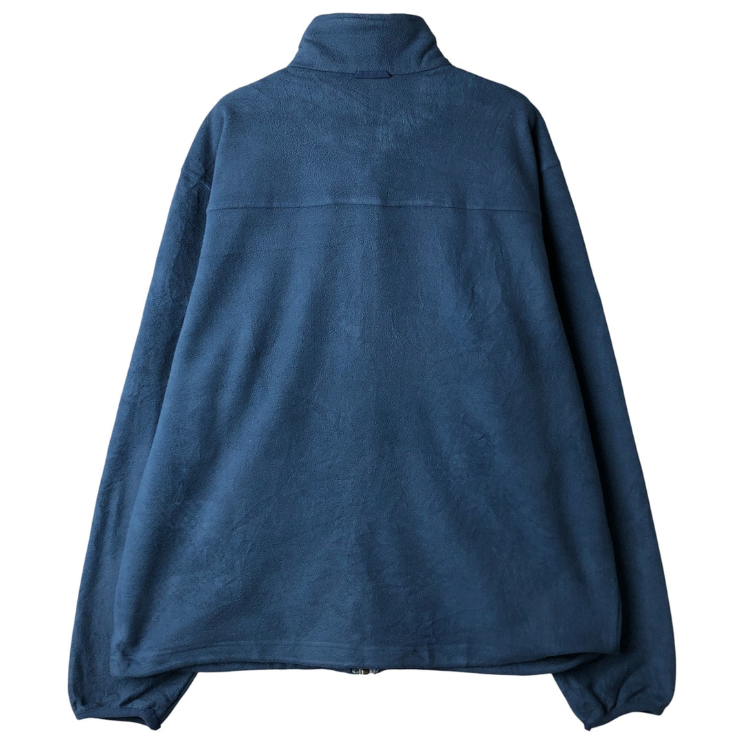 90s-00'S LLBean Fleece Jacket, Men's Size L polyester Navy blue Vintage Second Hand