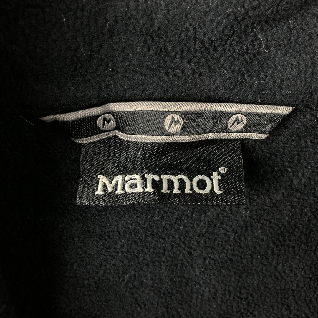 Marmot Half-Zip Fleece Pullover, Men's Size L polyester black type Vintage Second Hand