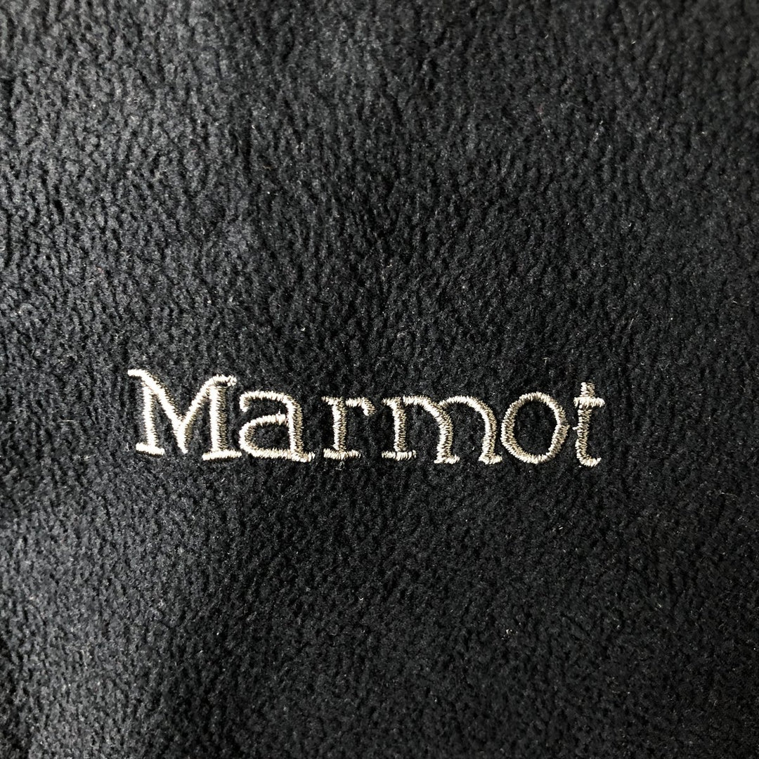 Marmot Half-Zip Fleece Pullover, Men's Size L polyester black type Vintage Second Hand