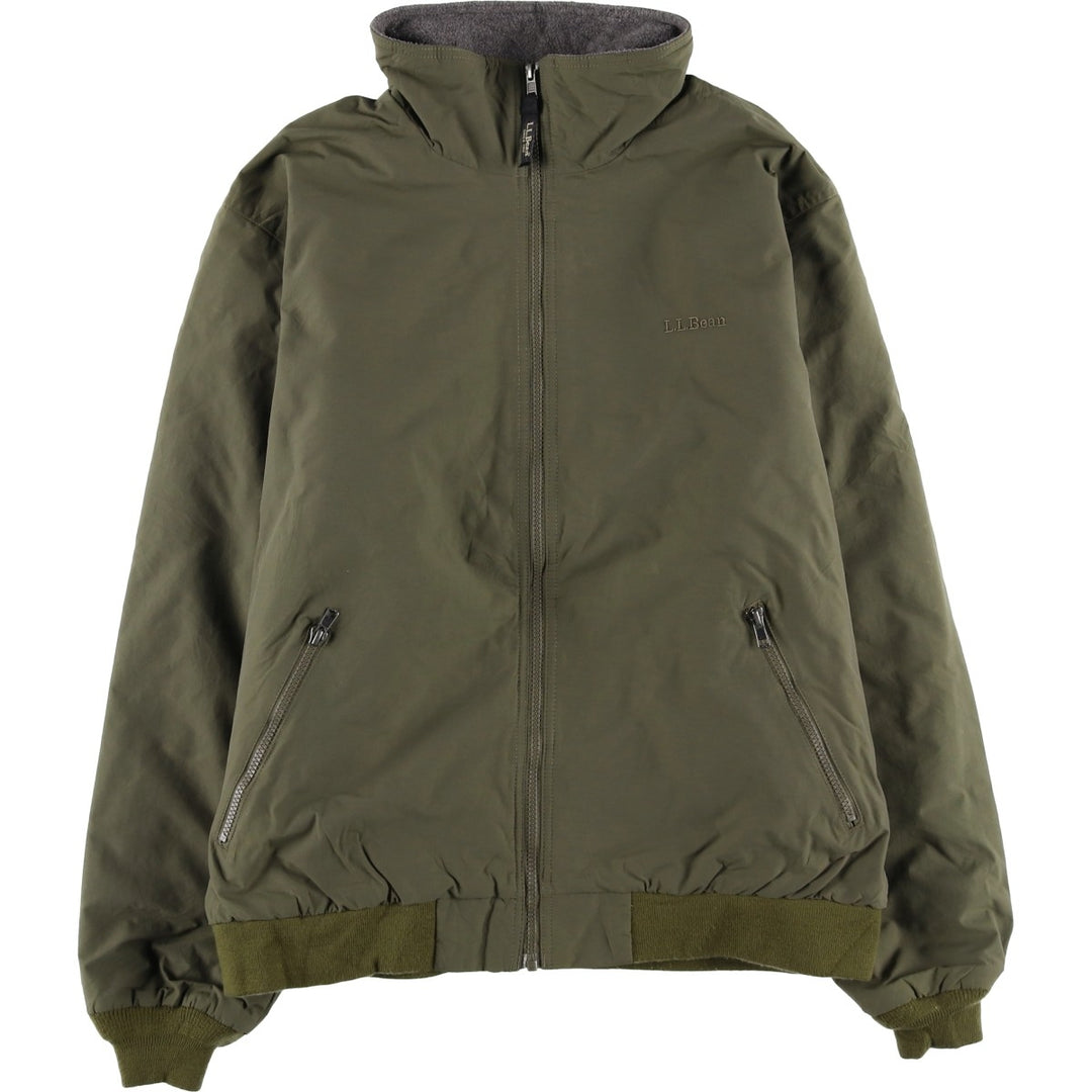90s-00'S LL Bean Padded Mountain Jacket, Shell Jacket, Puffer Jacket, Men's Size L, Vintage Nylon Khaki type Vintage Second Hand
