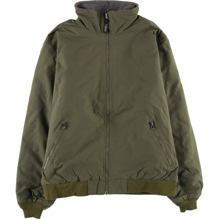 90s-00'S LL Bean Padded Mountain Jacket, Shell Jacket, Puffer Jacket, Men's Size L, Vintage Nylon Khaki type Vintage Second Hand