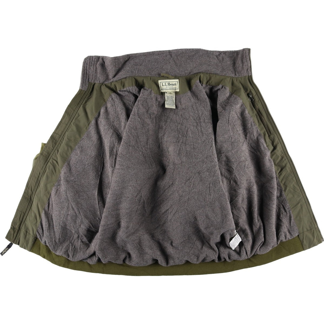 90s-00'S LL Bean Padded Mountain Jacket, Shell Jacket, Puffer Jacket, Men's Size L, Vintage Nylon Khaki type Vintage Second Hand