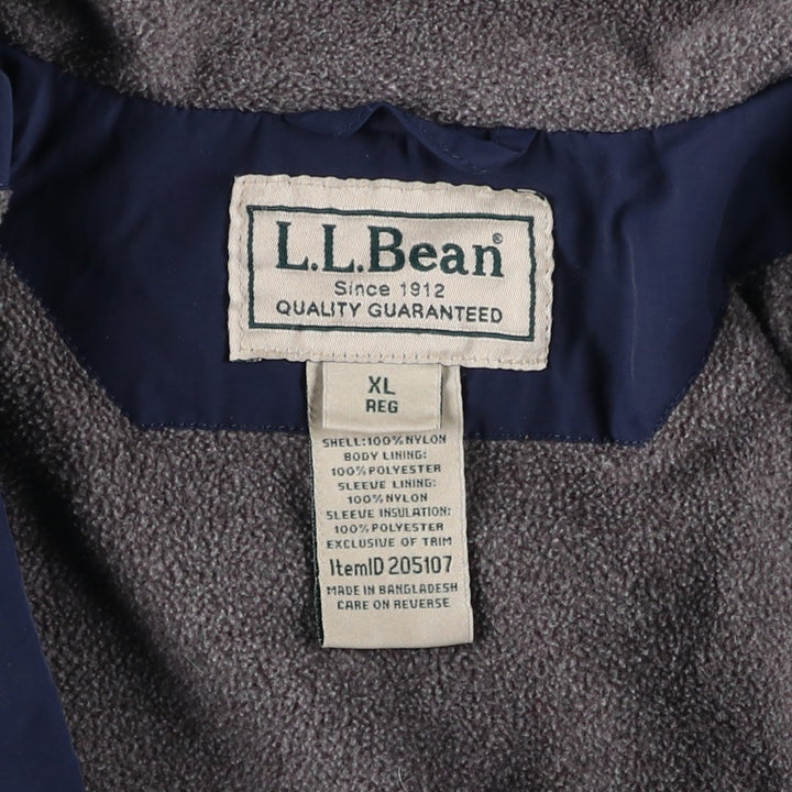 90s-00'S LL Bean Padded Mountain Jacket, Shell Jacket, Puffer Jacket, Men's XL, Vintage Nylon navy blue type Vintage Second Hand