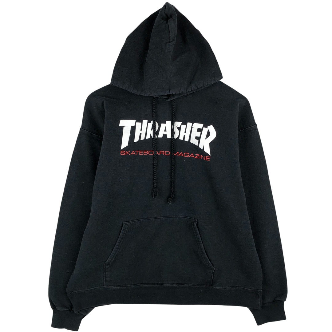Thrasher THRASHER sweatshirt pullover hoodie, men's size M cotton black type Vintage Second Hand