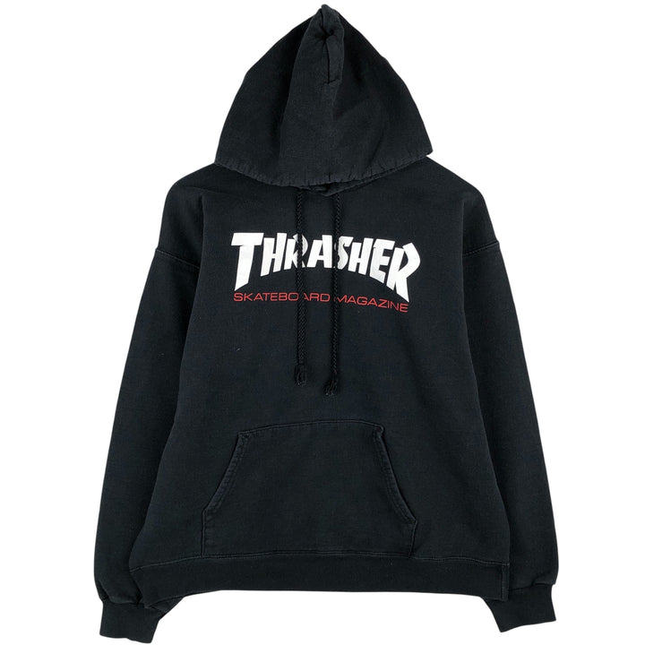Thrasher THRASHER sweatshirt pullover hoodie, men's size M cotton black type Vintage Second Hand