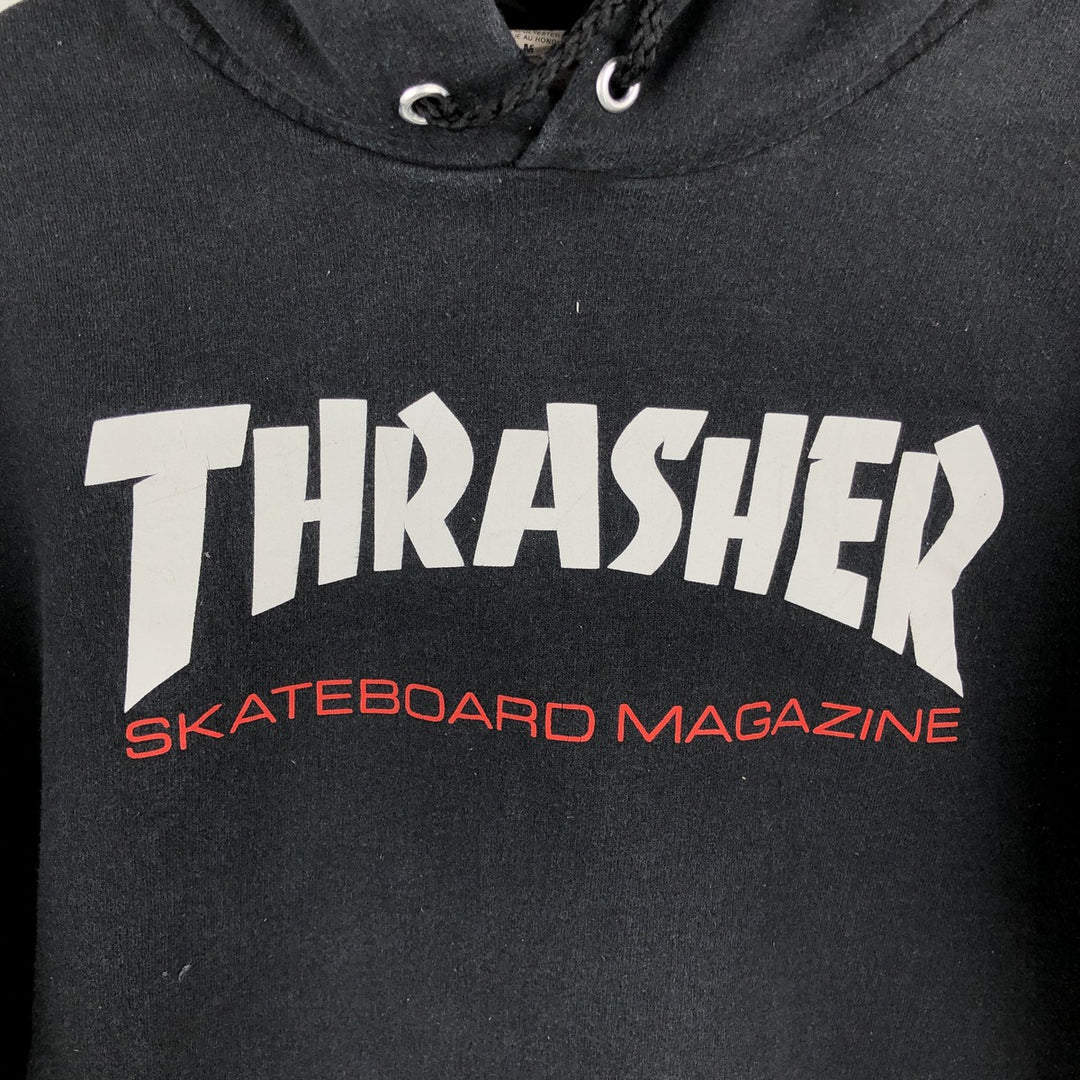 Thrasher THRASHER sweatshirt pullover hoodie, men's size M cotton black type Vintage Second Hand