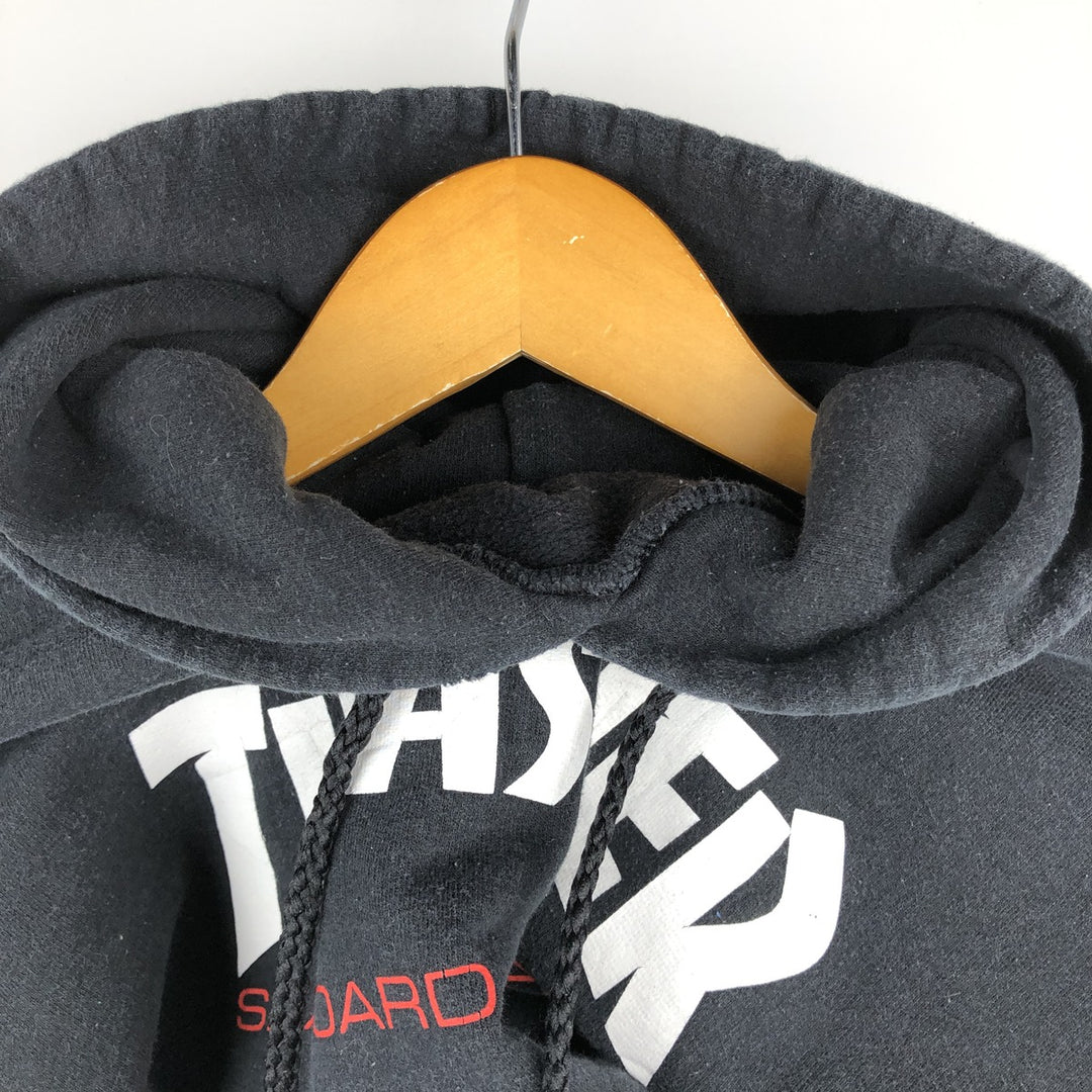 Thrasher THRASHER sweatshirt pullover hoodie, men's size M cotton black type Vintage Second Hand