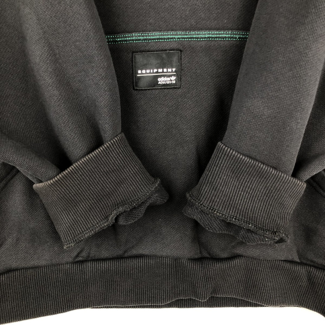 adidas Originals Equipment Pullover Sweatshirt, Men's XL cotton black type Vintage Second Hand