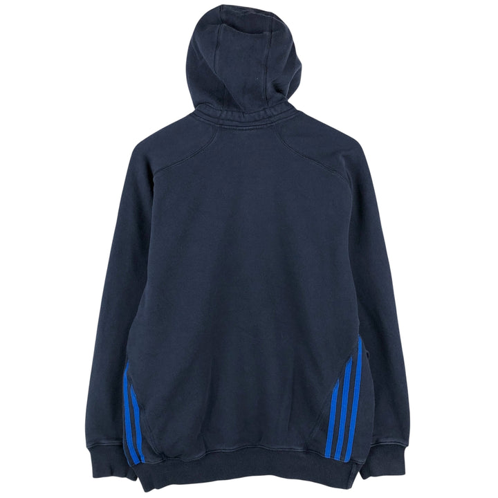 Adidas sweatshirt pullover hoodie, men's size M cotton navy blue type Vintage Second Hand