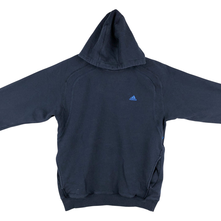 Adidas sweatshirt pullover hoodie, men's size M cotton navy blue type Vintage Second Hand