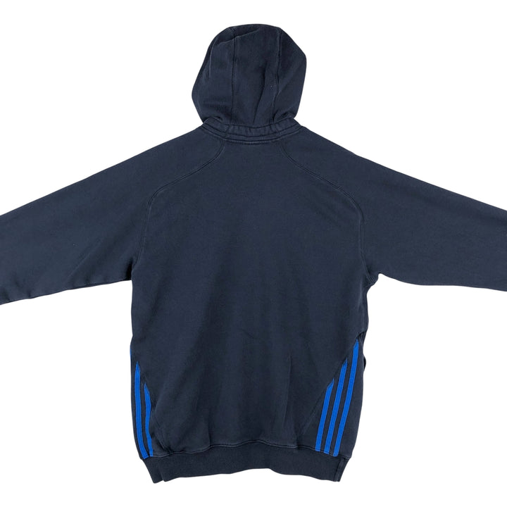 Adidas sweatshirt pullover hoodie, men's size M cotton navy blue type Vintage Second Hand