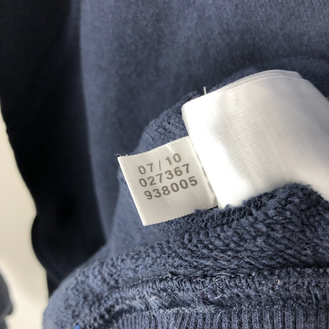 Adidas sweatshirt pullover hoodie, men's size M cotton navy blue type Vintage Second Hand