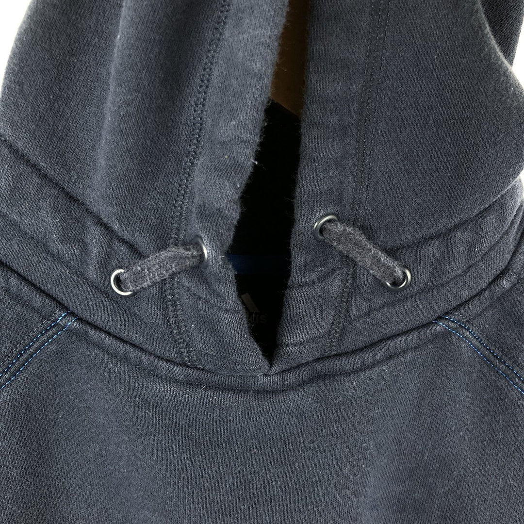 Adidas sweatshirt pullover hoodie, men's size M cotton navy blue type Vintage Second Hand