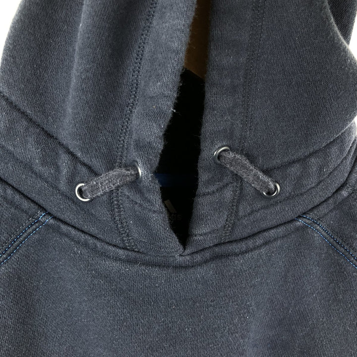 Adidas sweatshirt pullover hoodie, men's size M cotton navy blue type Vintage Second Hand