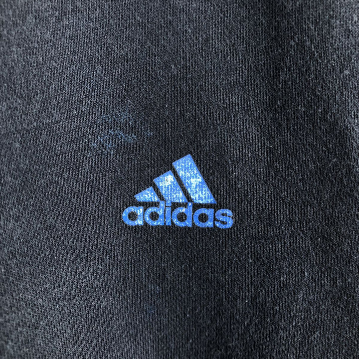 Adidas sweatshirt pullover hoodie, men's size M cotton navy blue type Vintage Second Hand