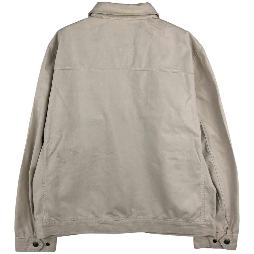 2000'S Banana Republic Cotton Jacket, Men's Size L cotton Beige type Vintage Second Hand