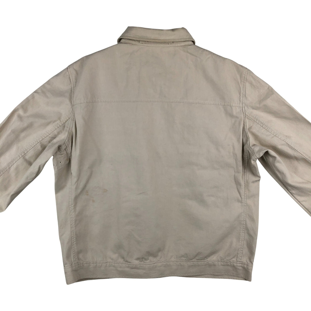 2000'S Banana Republic Cotton Jacket, Men's Size L cotton Beige type Vintage Second Hand