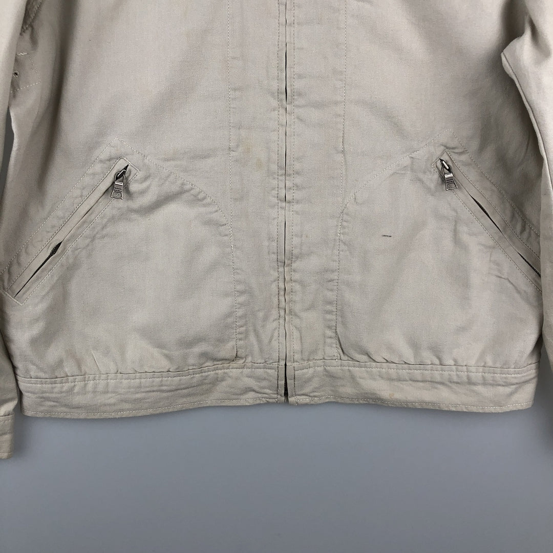 2000'S Banana Republic Cotton Jacket, Men's Size L cotton Beige type Vintage Second Hand