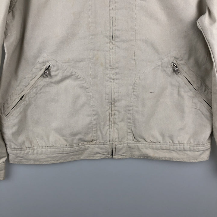 2000'S Banana Republic Cotton Jacket, Men's Size L cotton Beige type Vintage Second Hand