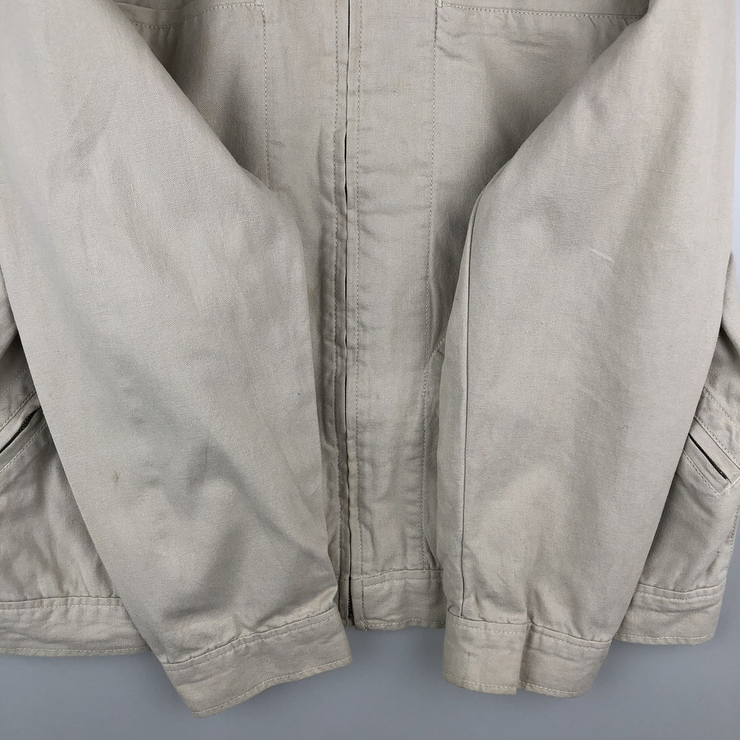 2000'S Banana Republic Cotton Jacket, Men's Size L cotton Beige type Vintage Second Hand