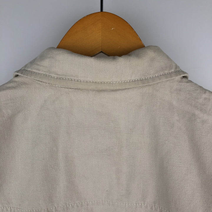 2000'S Banana Republic Cotton Jacket, Men's Size L cotton Beige type Vintage Second Hand
