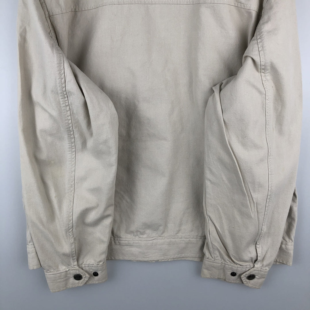 2000'S Banana Republic Cotton Jacket, Men's Size L cotton Beige type Vintage Second Hand