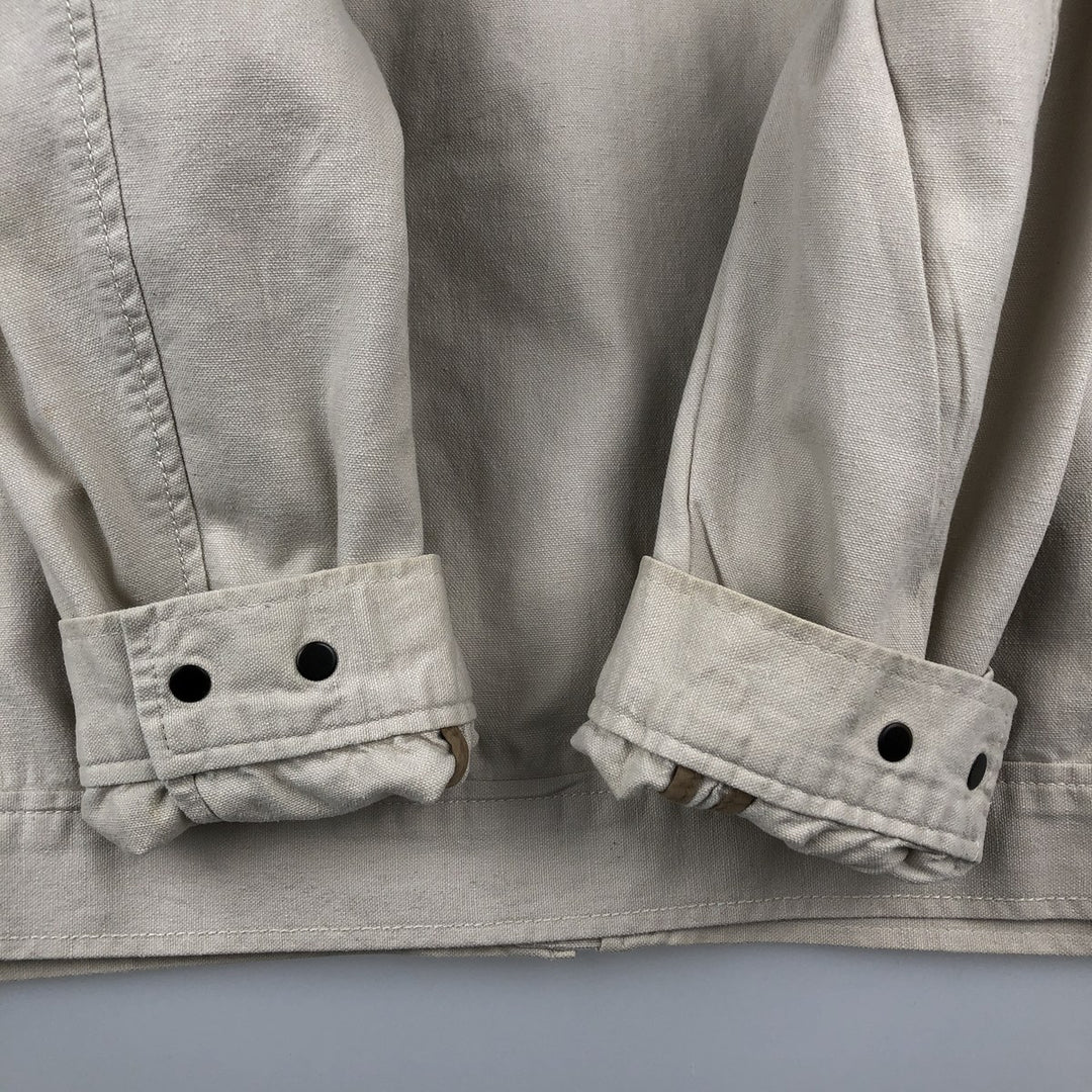 2000'S Banana Republic Cotton Jacket, Men's Size L cotton Beige type Vintage Second Hand