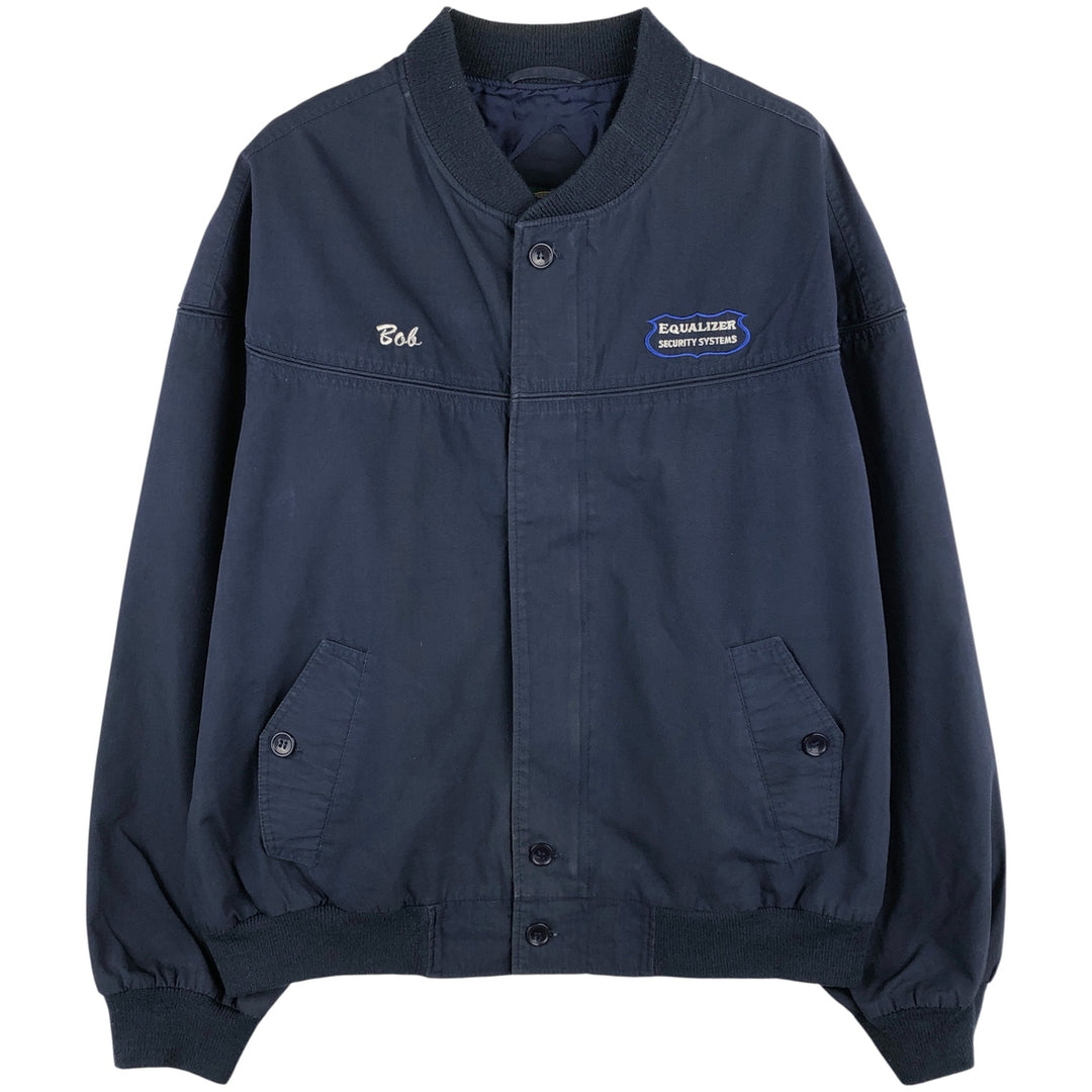 90s-00'S EAGLE RIDGE OUTFITTERS Derby Jacket, Cup Shoulder, Made in Russia, Men's Size L cotton navy blue type Vintage Second Hand
