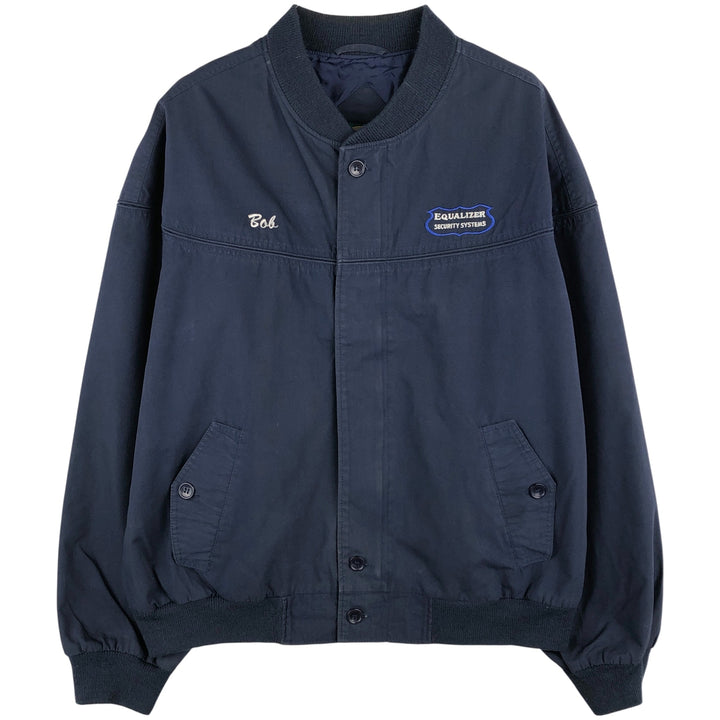 90s-00'S EAGLE RIDGE OUTFITTERS Derby Jacket, Cup Shoulder, Made in Russia, Men's Size L cotton navy blue type Vintage Second Hand